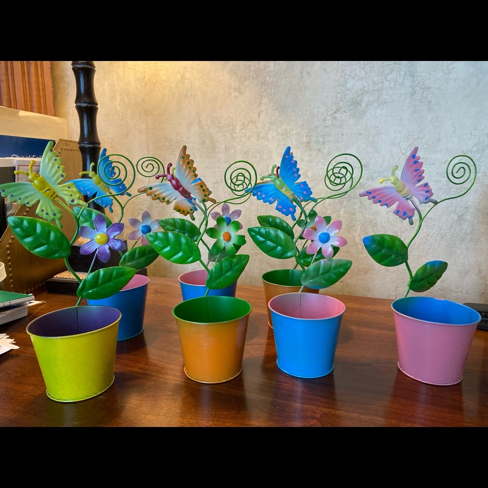 7 spring summer tin decorations